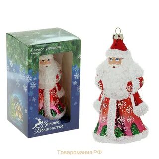 Стеклянный дед мороз