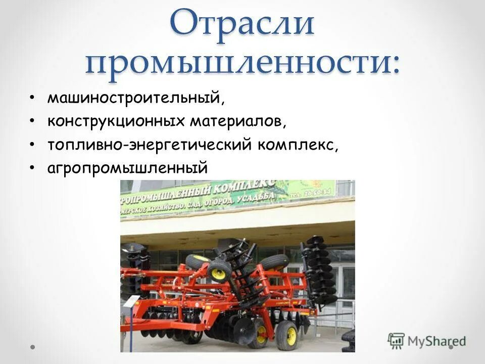 Основные отрасли общества