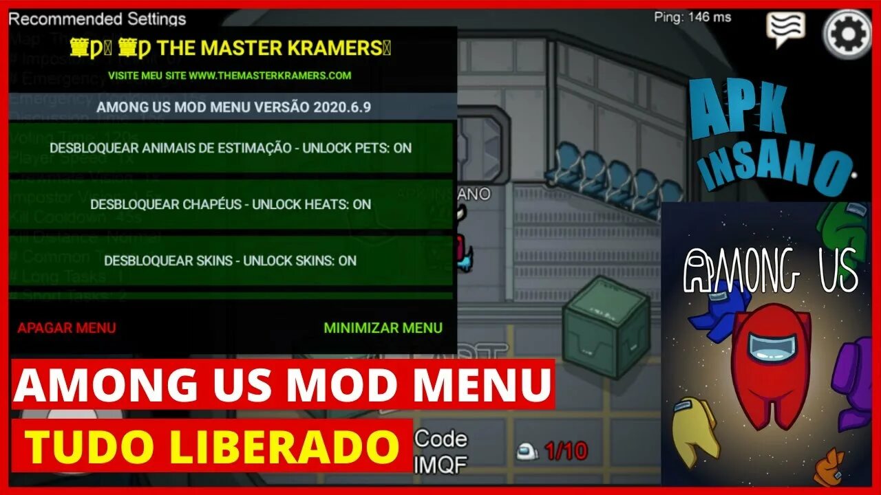 Among us меню. Among us Mod menu. Master Kramers among us чит. Амонг АС мод меню на руском.