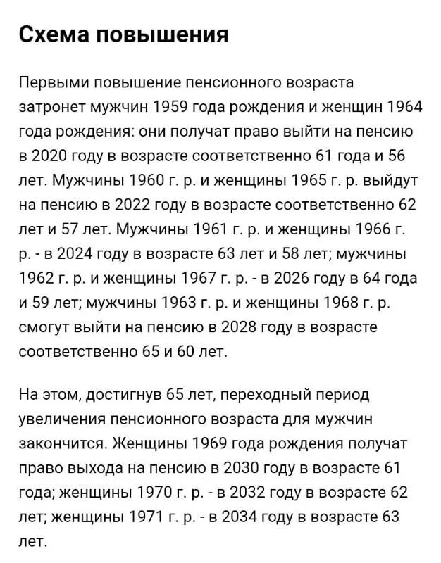 Пенсия по старости мужчины 1961 года рождения