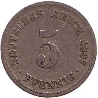 Монета 5 пфеннигов