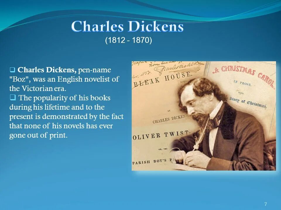 What have you learnt about charles dickens. Charles dickens (1812-1870). charles dickens and &#039;boz&#039;. charles dickens презентация на английском.