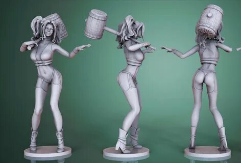 Harley Quinn STL Archivos para impresión 3D modelo Harley image 0.