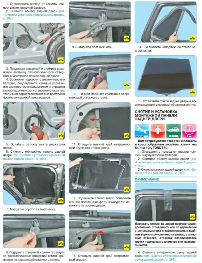 Как снять заднюю дверную TechDoc