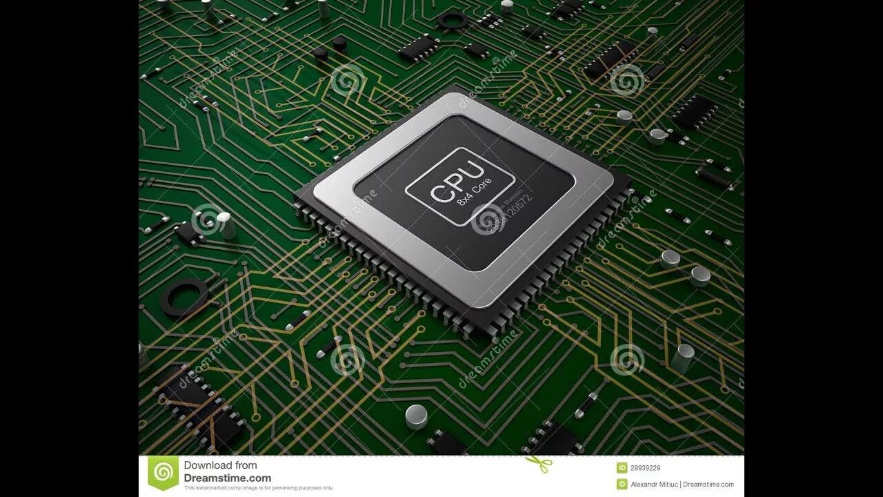 На протяжении 3 минут центральный процессор компьютера. Процессор: quad core cpu. микропроцессор на плате. компьютеры на микросхемах и микропроцессорах. дорожки микросхемы.