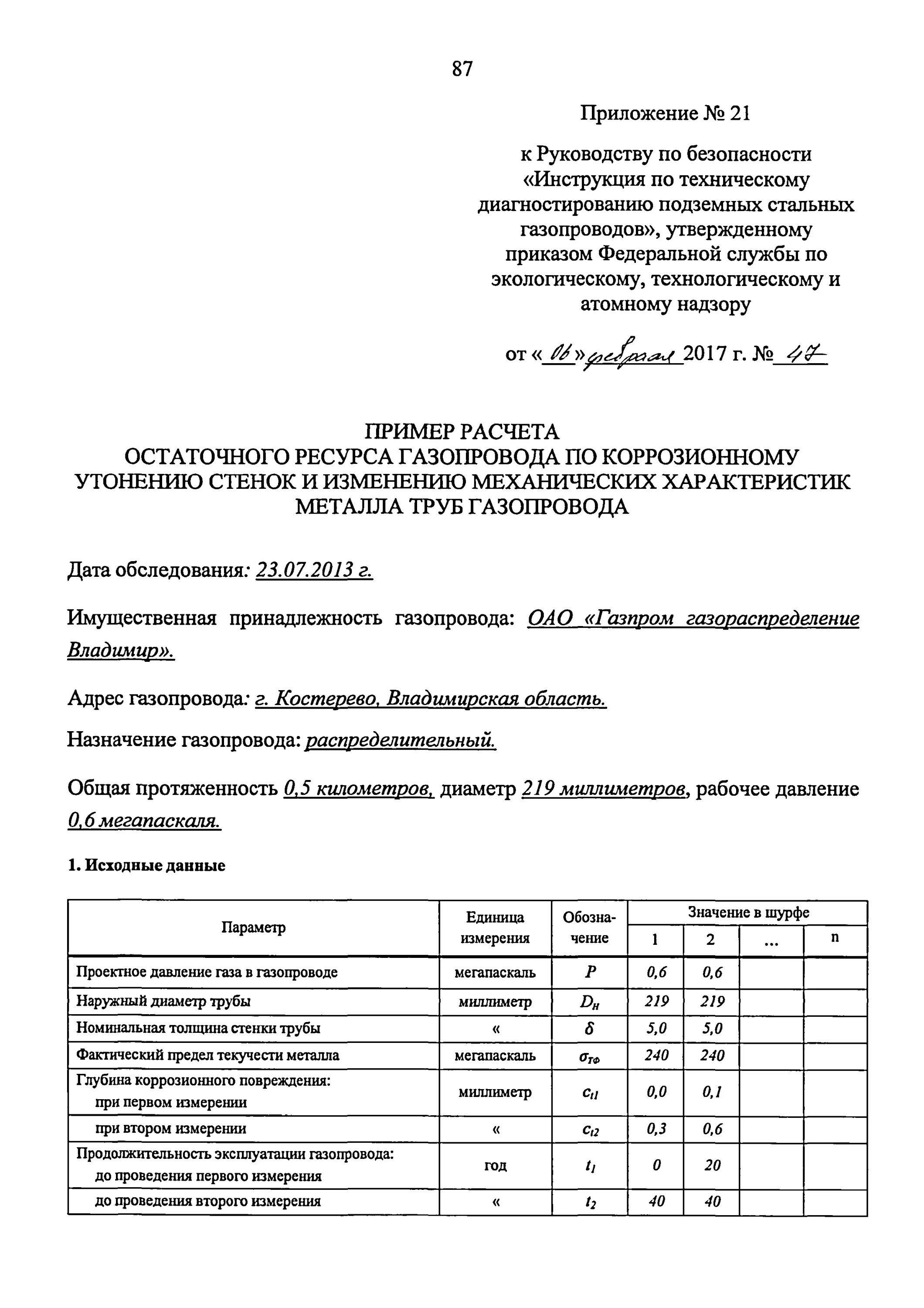 Диагностирование подземных газопроводов. Сроки диагностирования надземных газопроводов. Расчет остаточного ресурса газопровода. Шурфовое диагностирование газопроводов подземных стальных.