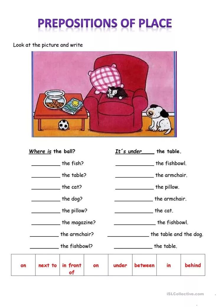 Prepositions elementary