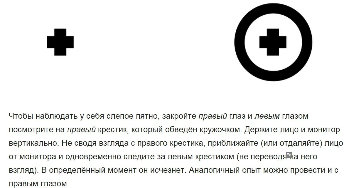 Правым кидаешь левым. Эффект слепого пятна. Слепое пятно глаза. Рисунок для выявления слепого пятна. Слепое пятно опыт.