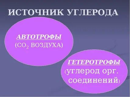 Источником углерода является
