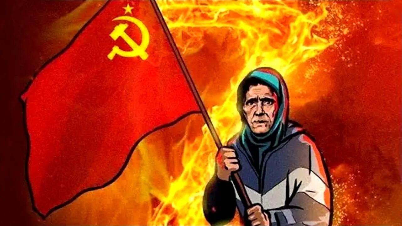 Бабушка с флагом СССР на Украине. Бабушка с советским флагом. Бабушка с красным знаменем. Бабушка с красным флагом. Советский выносить