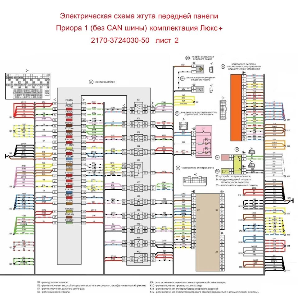 Проводка ваз приора. Схема проводки Приора Люкс. Схема проводки Приора 1. Схема электрооборудования 2170.