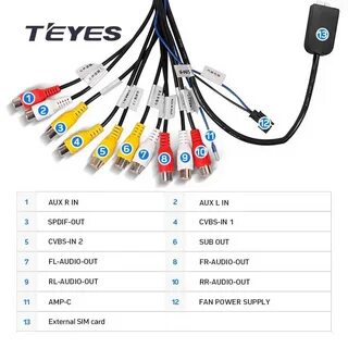 Rca для магнитолы teyes