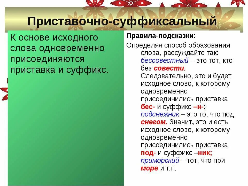 Приставочно суффиксаньныйспособ. Приставочно-суффиксальный способ. Приставочный способ суффиксаль.... Суффиксальный приставочно суффиксальный.