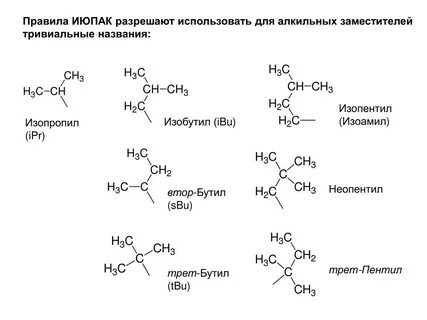 Изопропил формула радикала