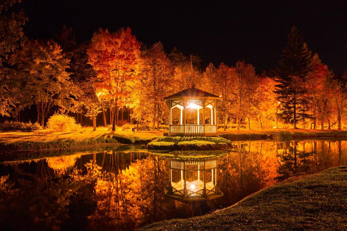 Осенний вечер. Осенняя ночь. Осень вечер. Осень ночь.