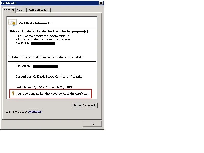 Private certificate. Пример информации скрытой приватным SSL ключом. Interbase 6.5. Приватный ключ Итериум QR.