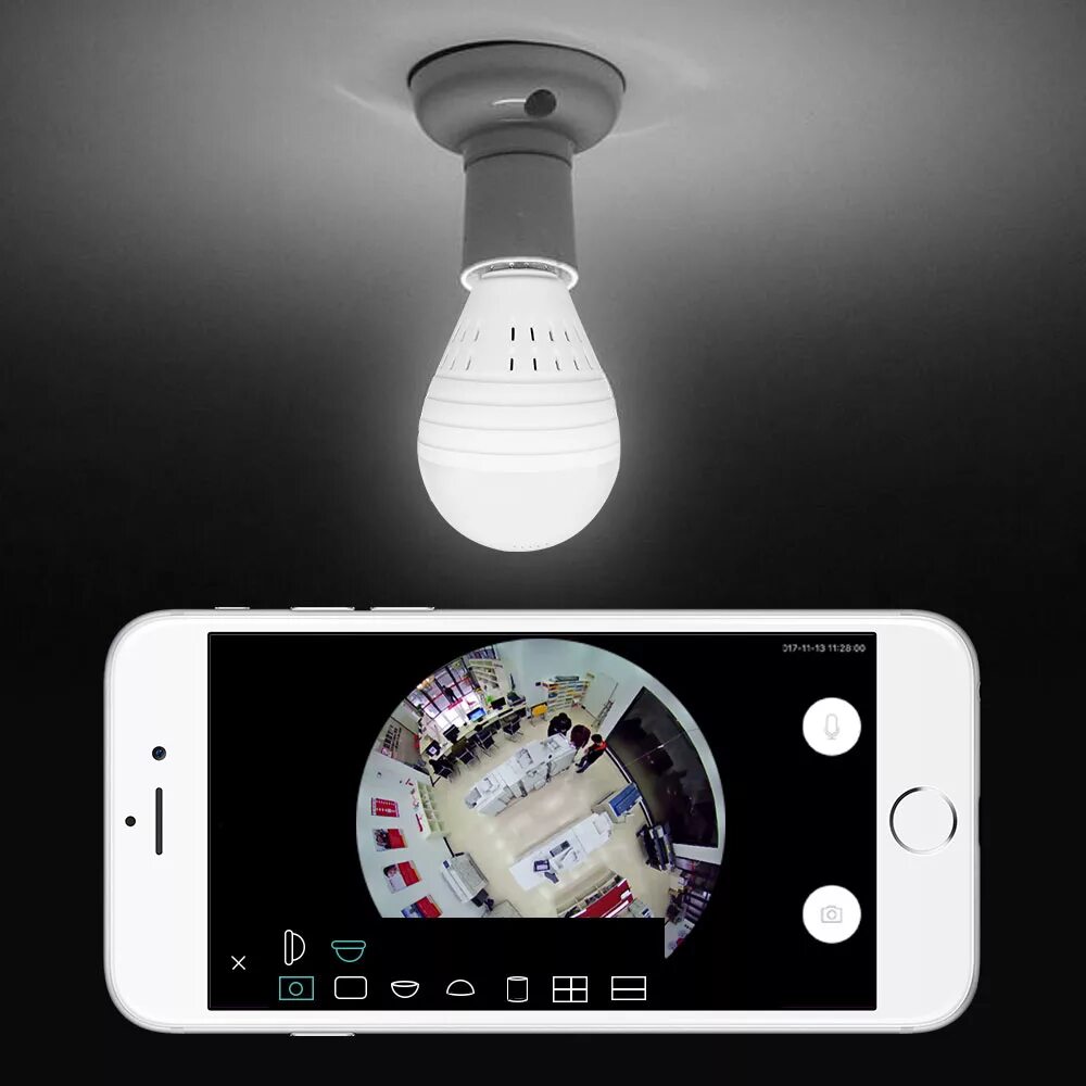 IP-камера видеонаблюдения лампа WIFI Panoramic Camera Lamp. Беспроводная IP камера с8861wip. Беспроводная IP-камера лампочка v9. Ламповый светильник SDETER, беспроводная IP-камера. Лампочка камера купить