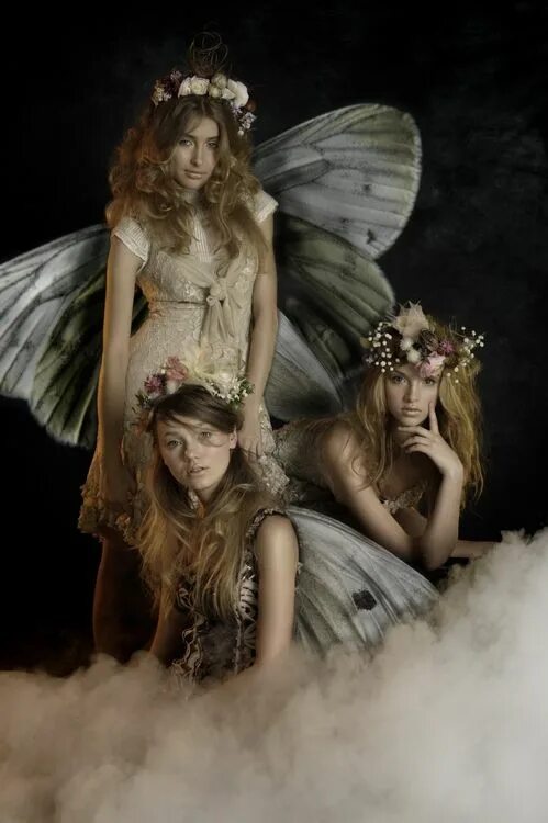 Три феи. Сказочные фотосессии для детей. Феи красивые. Сказочная волшебница. Три феи.