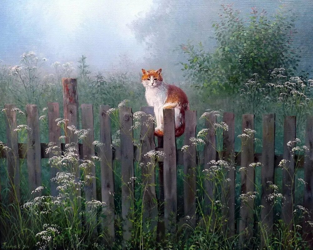 Сценка утро в деревне