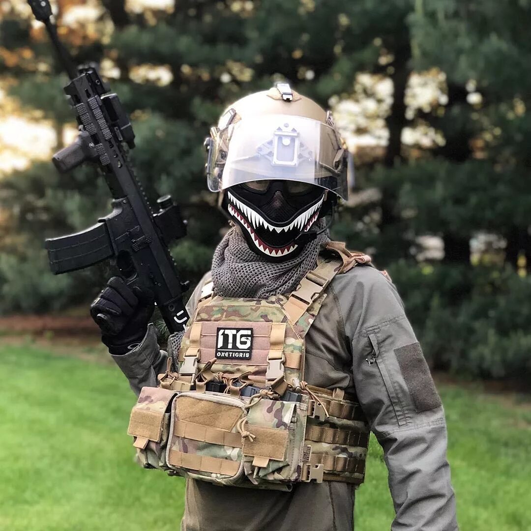 Эйрсофт. Тактикал Гир страйкбол. Airsoft Tactical Gear. Модульный бронежилет ONETIGRIS Griffin AFPC. Униформа Airsoft.