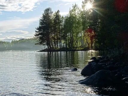 Озеро в карелии