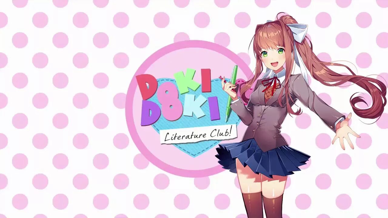 Хеллоу доки. Доки доки обложка. Doki Doki Literature Club обложка. Доки доки заставка. Плакат доки доки литературный клуб.