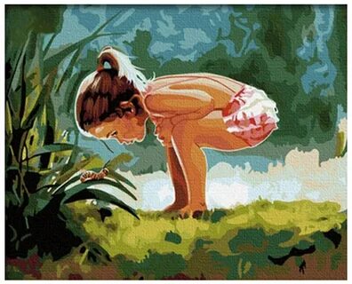 Hobbart Картина по номерам "Детское любопытство" (HB4050094)50x40...