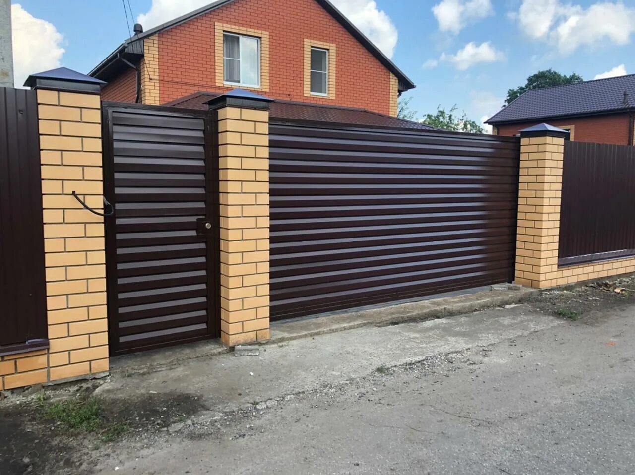 Забор в Курске под ключ фото.