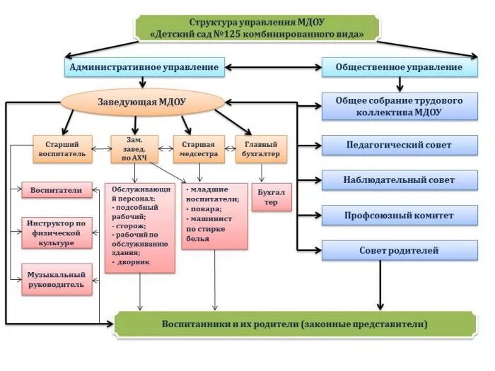 Структура образовательной организации ДОУ. Организационная структура МДОУ детский сад схема. Типы дошкольных организаций. Структура учреждения дошкольного образования.