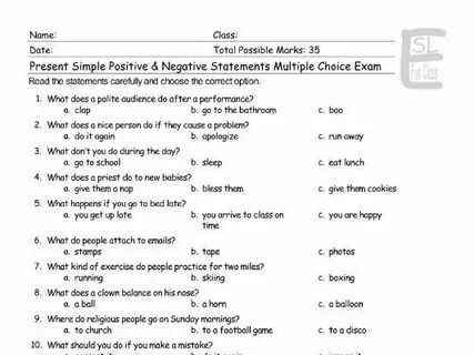 Present continuous choose the correct option