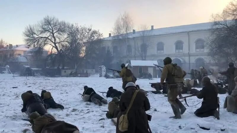 Ранен под москвой. Бои за Казань 1918. Контрнаступление. Сражение за Казань. Реконструкция битвы 2023.