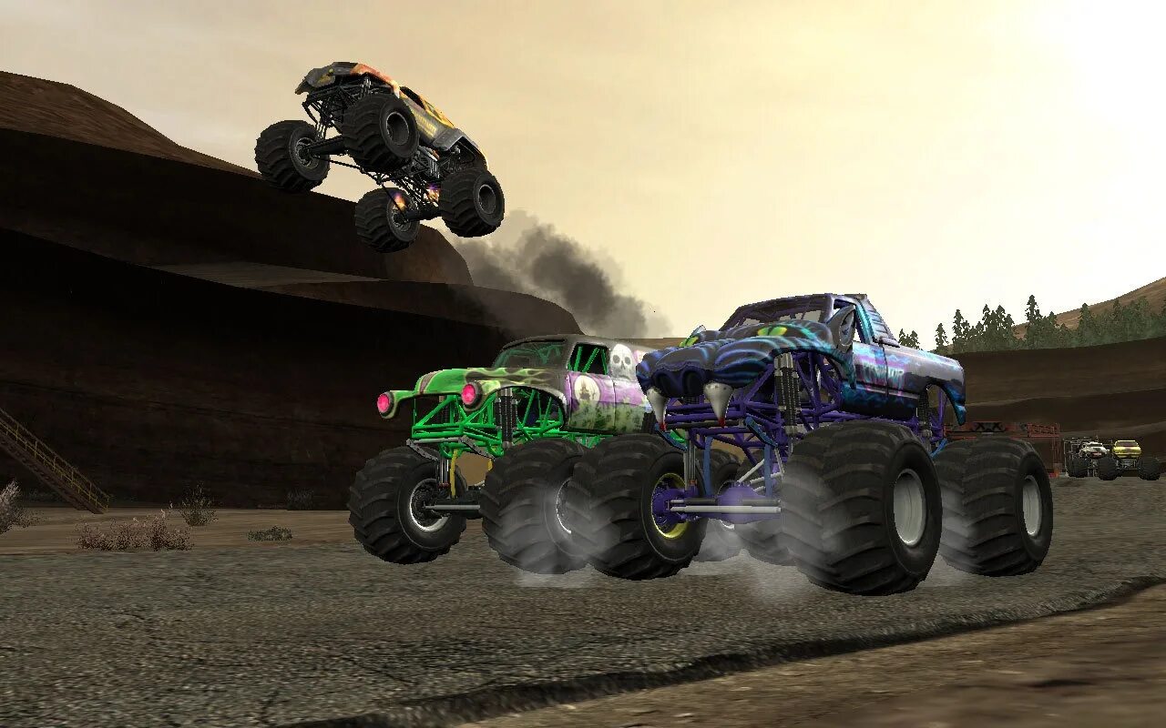 Игру машинка монстр. Monster Jam 2007. Monster Jam игра 2009. Игра Monster Jam на Xbox 360. Monster Jam: большие гонки.