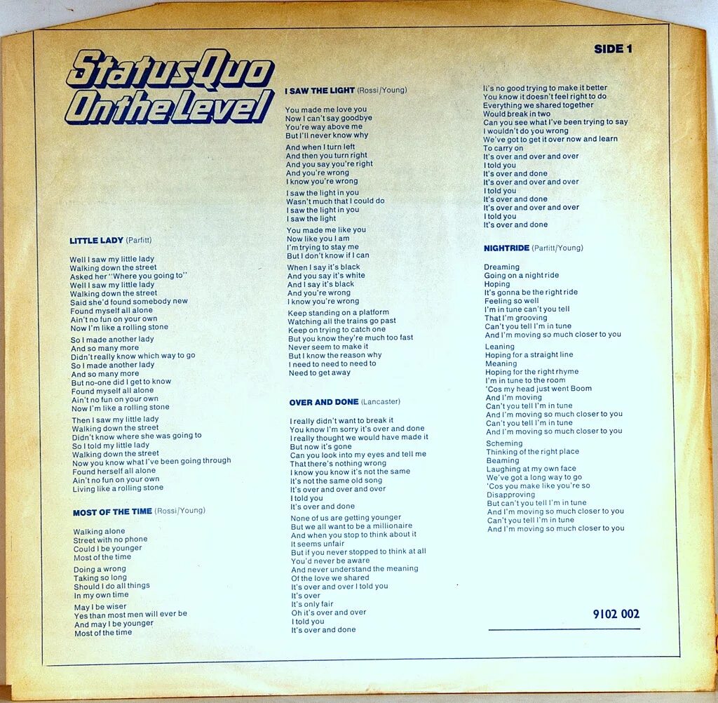 Status Quo on the Level 1975. Status Quo "on the Level". Status Quo on the Level 1975 Vinyl. Status Quo 1975 - on the Level (Full album). Статус кво русский песня