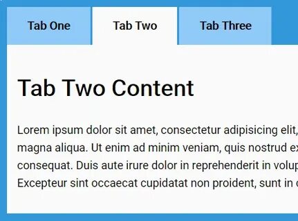 Html tab