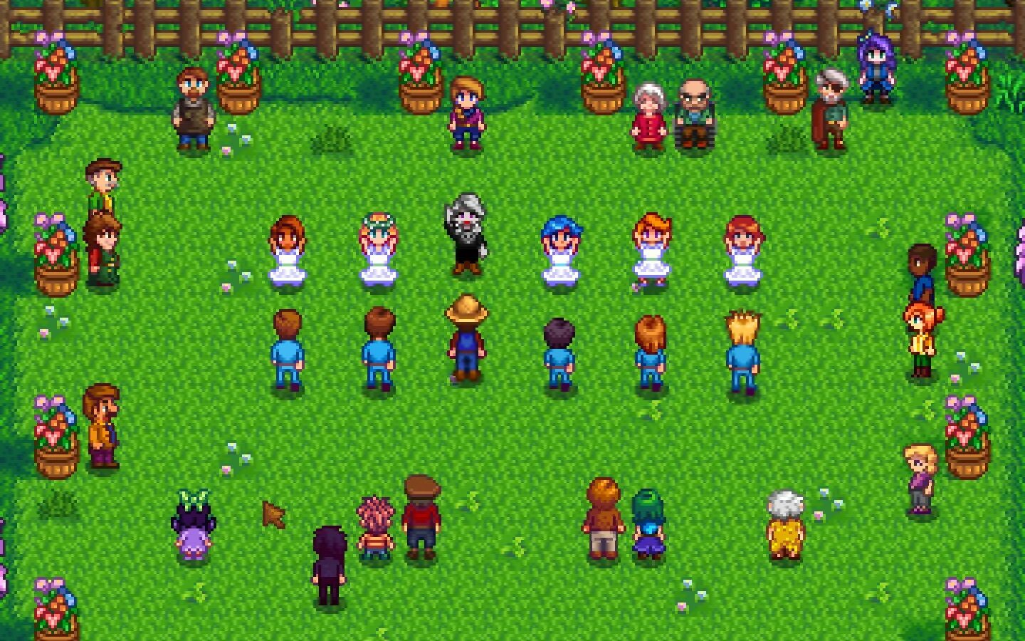 Когда выйдет обновление стардью. Цветочные танцы Stardew Valley. Стардью Валли цветочные танцы. Праздник Луау Stardew Valley. Stardew Valley Скриншоты.