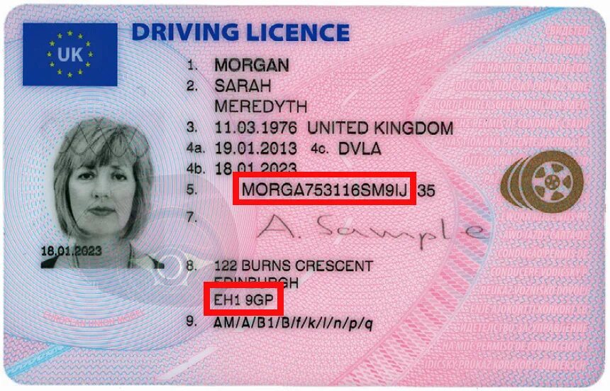 Uk Driver License. Uk drive