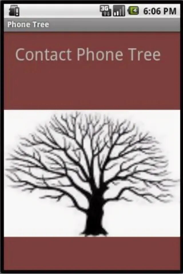 Phone tree. Tree phone.