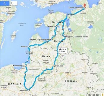 Расстояние до балтийского моря