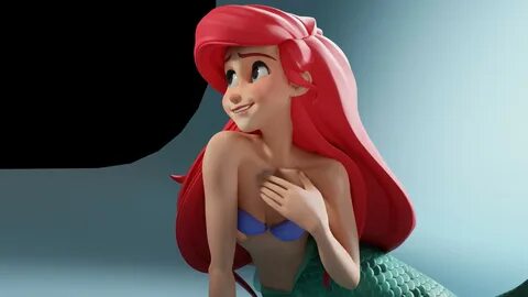 Элегантные голые формы милой Ariel.