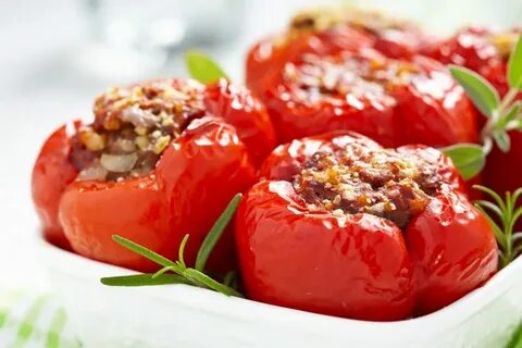 Перец фаршированный мясом овощами рецепт