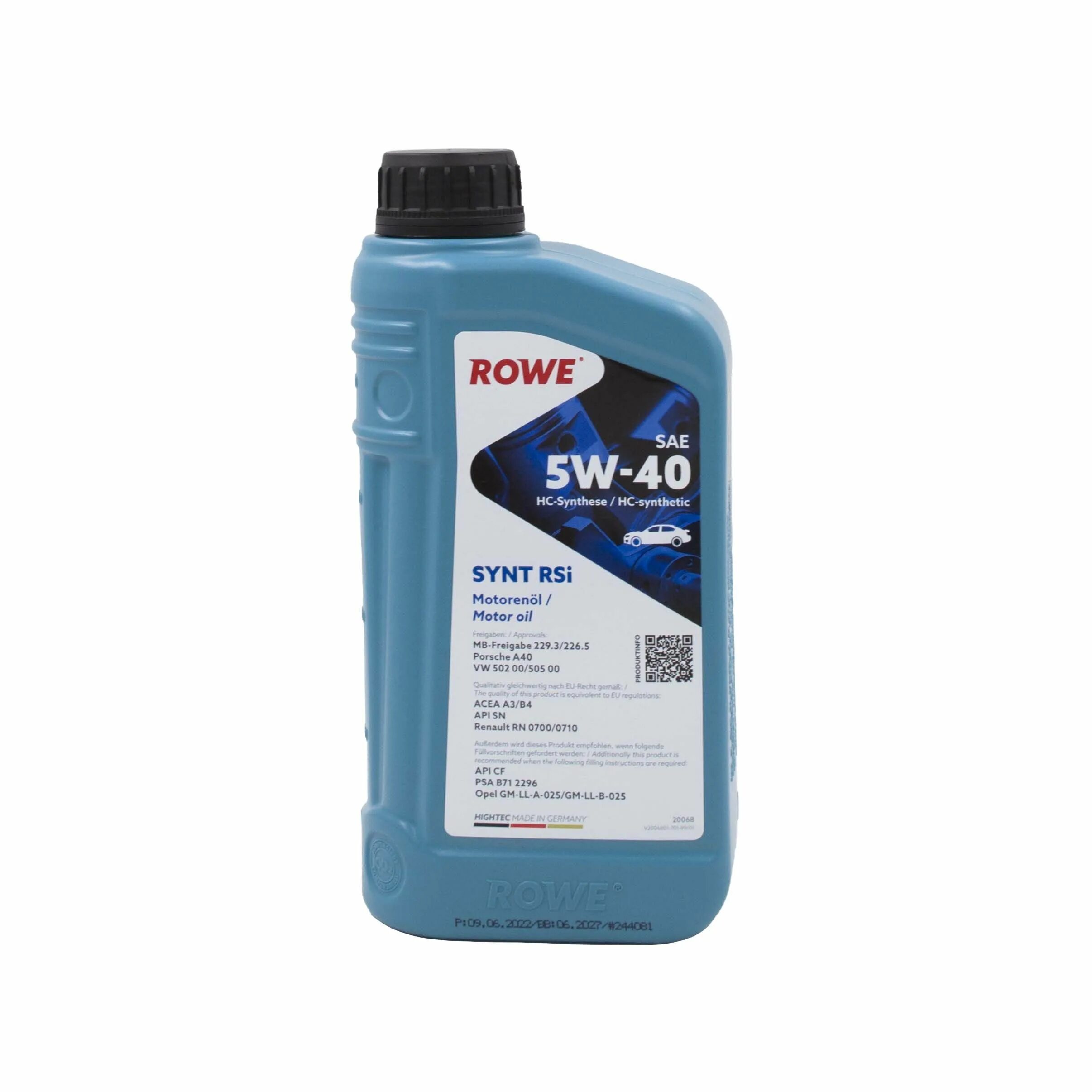 Rowe 5w40. Rowe 5-40. Масло Rowe 5w40. Rowe 5w40 Synt RSI.