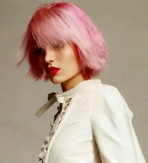 Short pink hair
