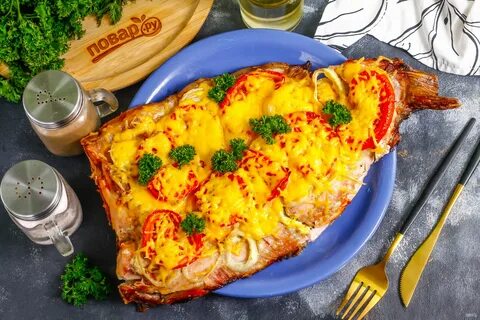 Казахская рыба с овощами