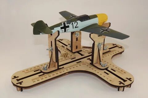 LMG BB-01 Wooden building berth for building, painting of airplane scale mo...