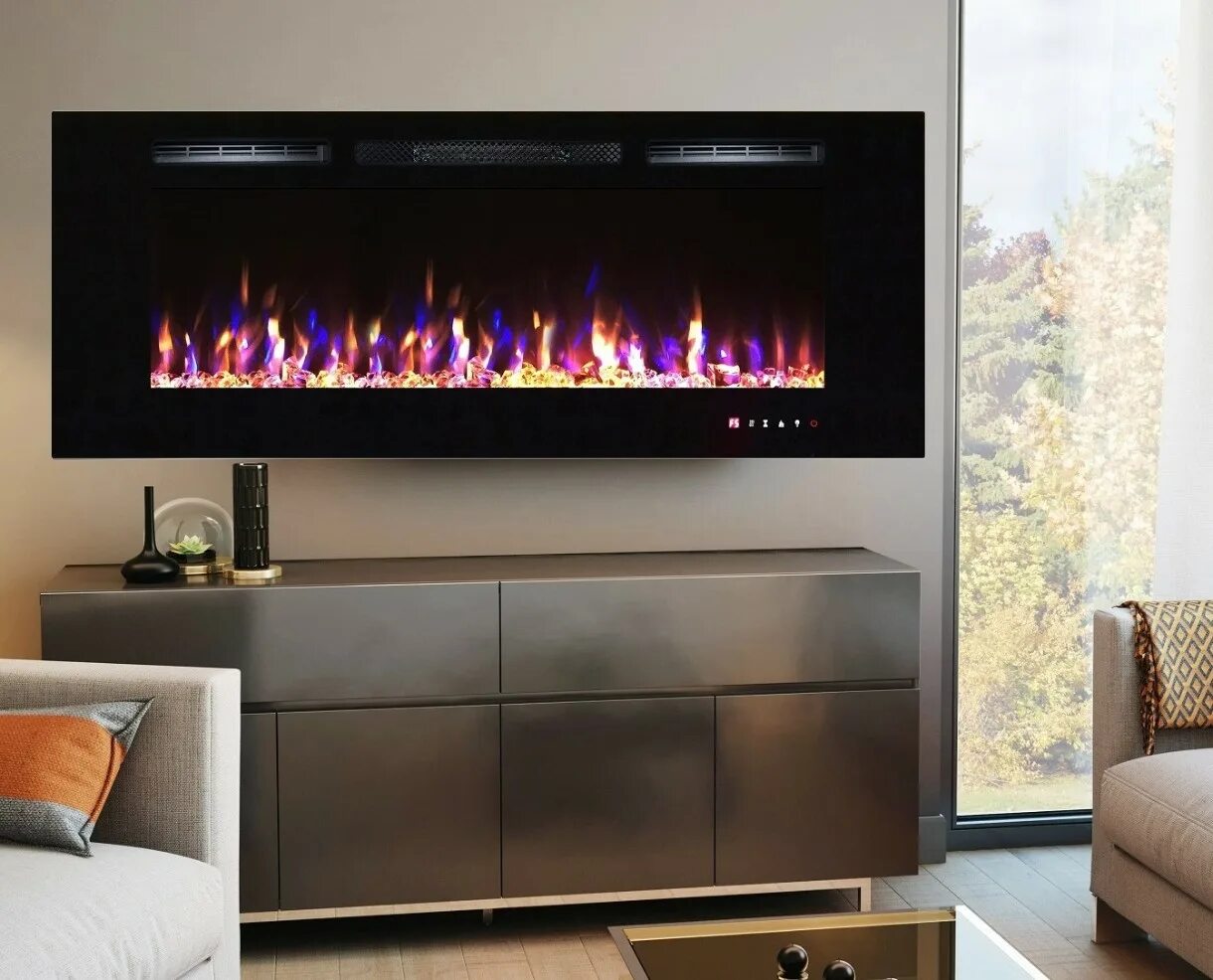 Электрический камин Electric Fireplace. Камин Heater ef27a настенный. Настенный электрокамин в интерьере. Встроенный электрокамин.