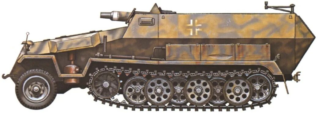 Sd kfz 251 c. Sd.kfz. 251. sd.kfz.251/9. sd.kfz.251/9 ausf.c.