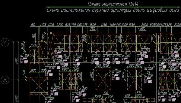 Скачать опалубочный чертеж в автокаде Одноэтажное промышленное здание пролетом 24м " Чертежи проекты dwg Autocad Компа