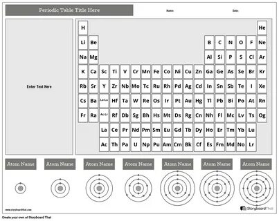 Elements Structures Based Periodic Table Worksheet