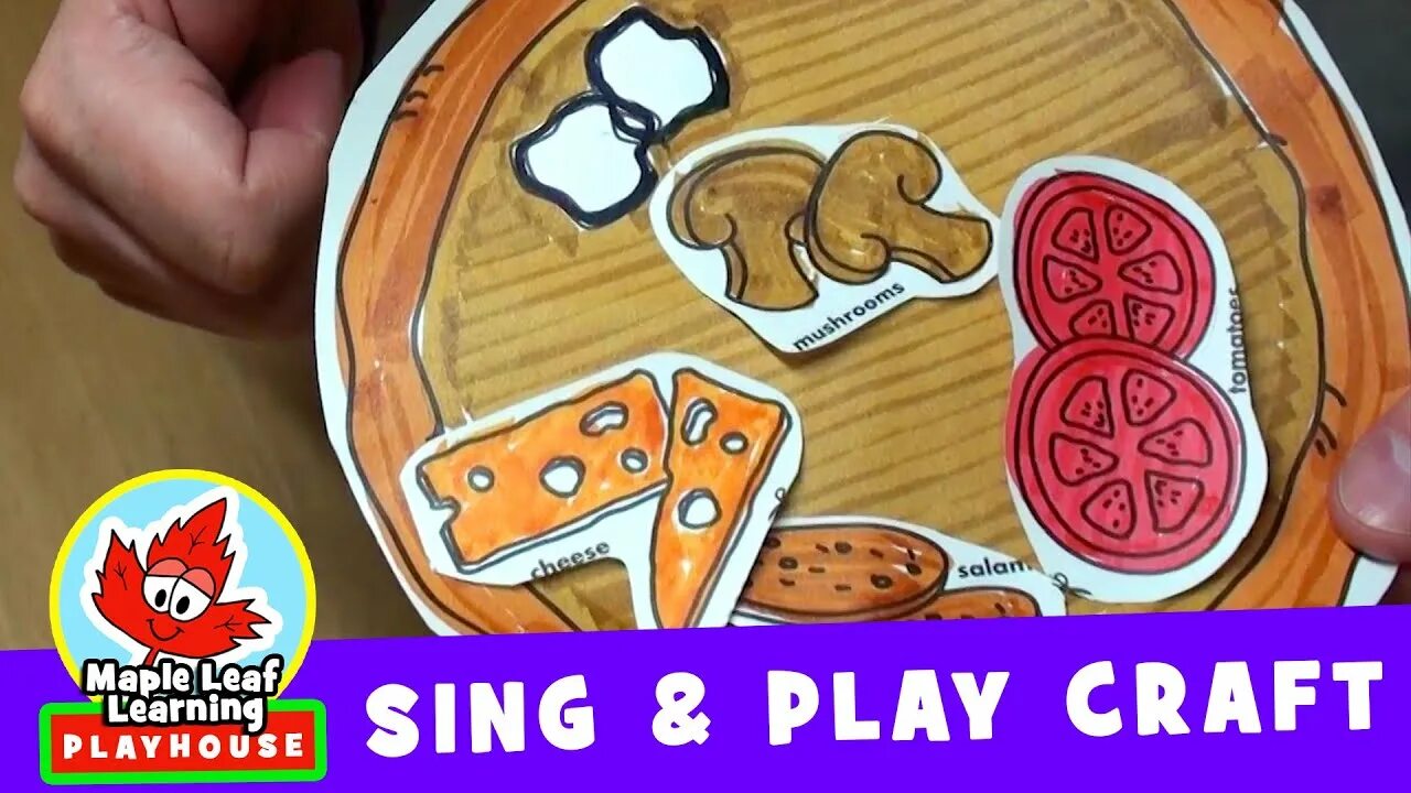 Maple leaf learning. Maple leaf learning crafts. make a pizza craft. lets make a pizza crafts.