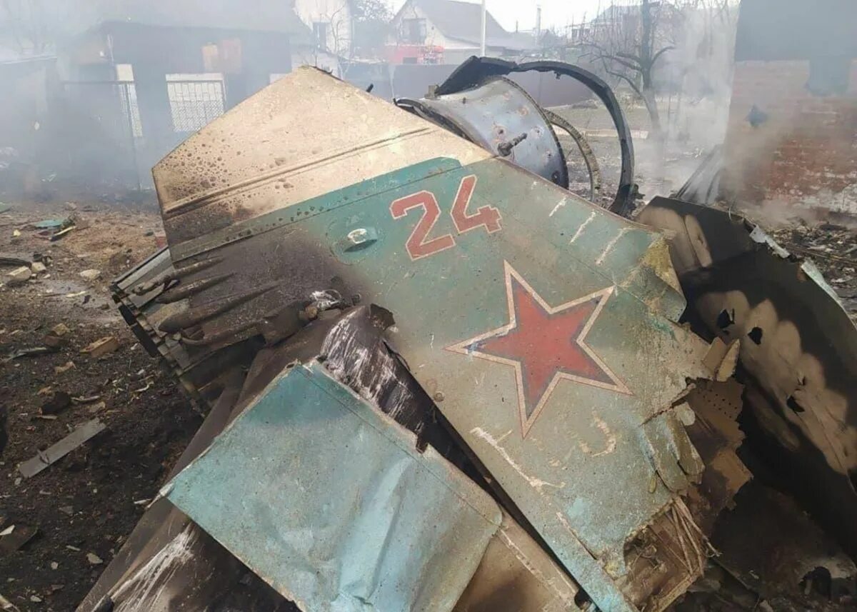 Сбитые российские самолеты в Украине. Подбитый российский самолет на Украине.